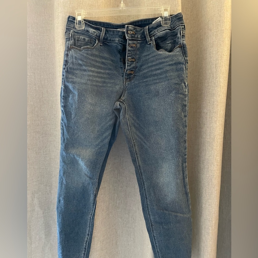 Old Navy Rockstar Super Skinny High Rise Button Fly Jeans
